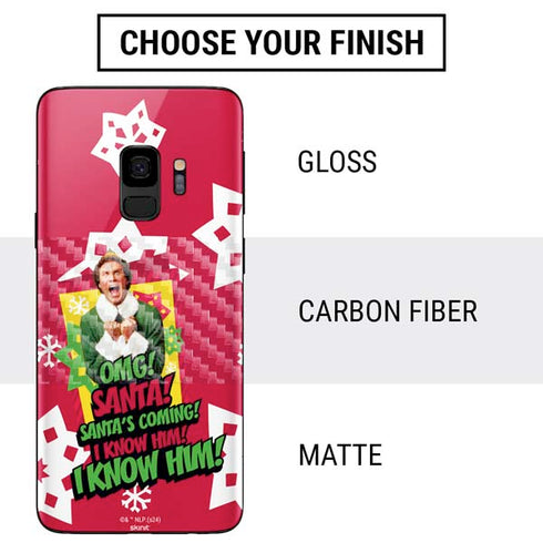Elf OMG Santas Coming Galaxy S9 Skin